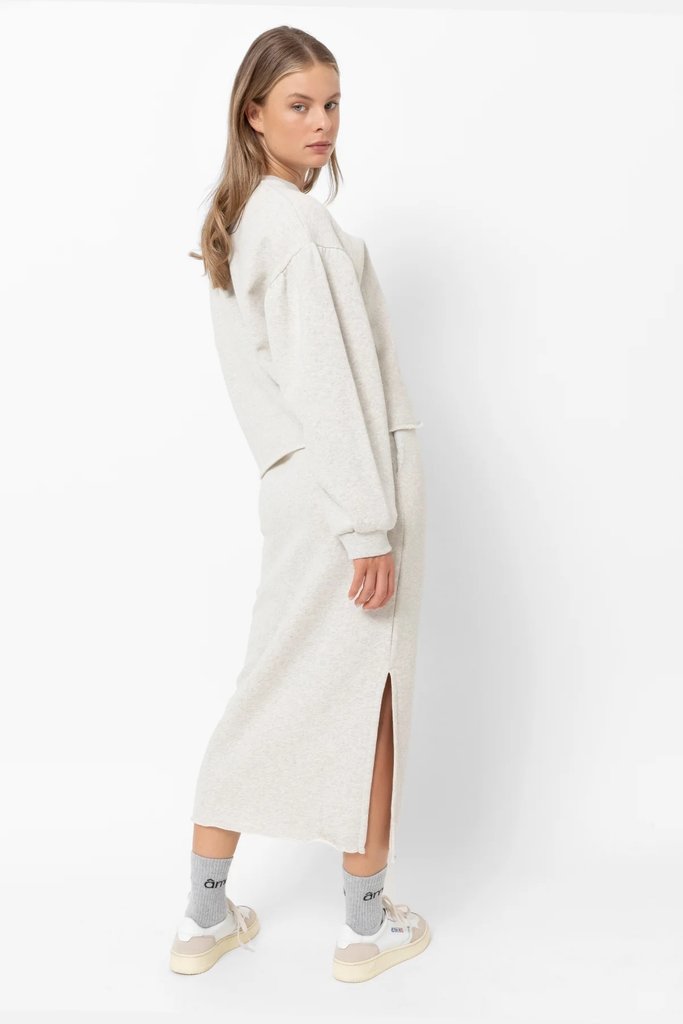 Âme Antwerp Gauge Sweater Skirt - Light Grey