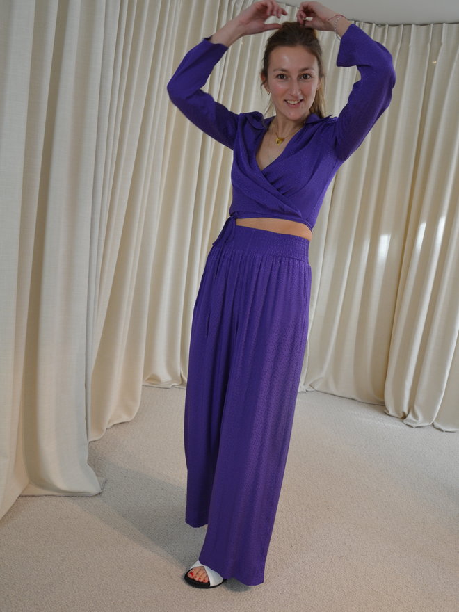 POP Fit, Pants & Jumpsuits, Purple Camo Popfit Stella Capris