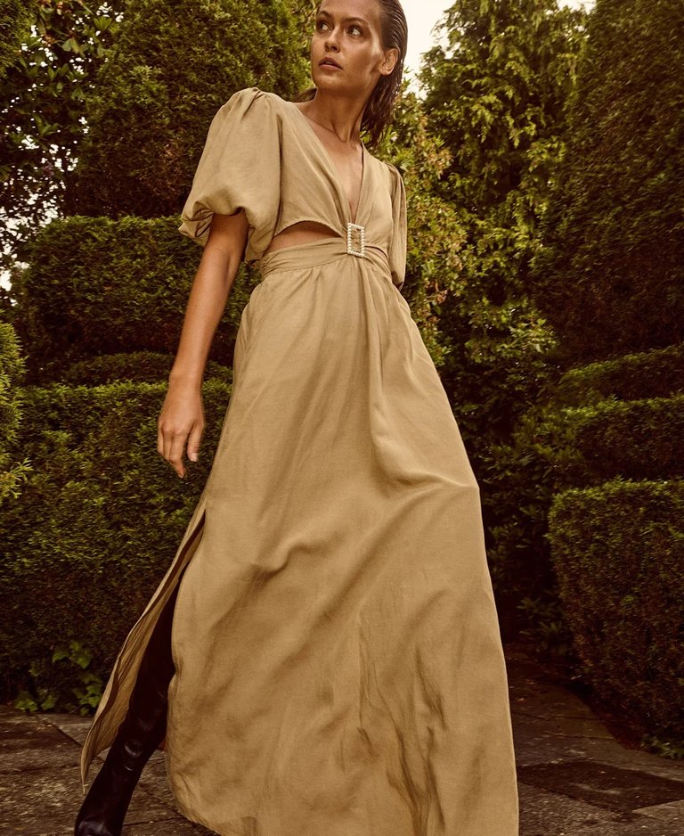 Notes du Nord Gleena Maxi Dress - Khaki