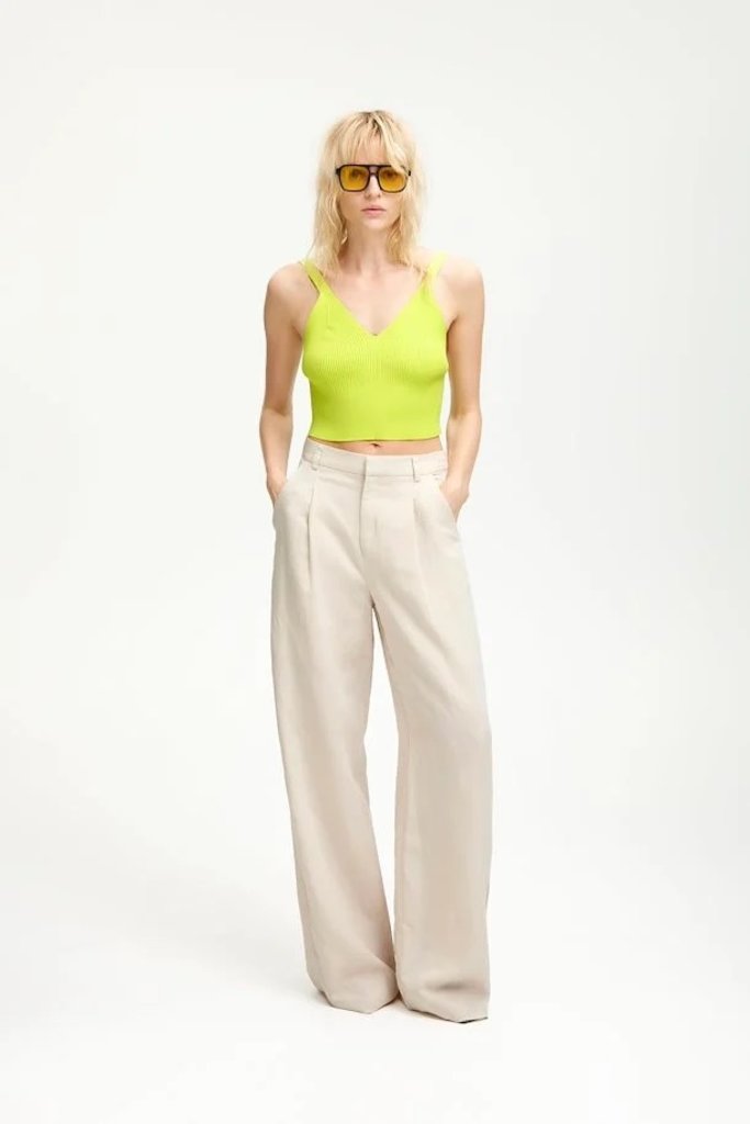 Gestuz Paula Linen Pants - Ancient Scroll