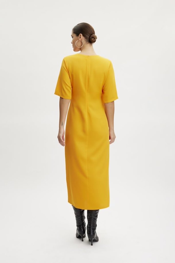 Gestuz Melba Long Dress - Flame Orange