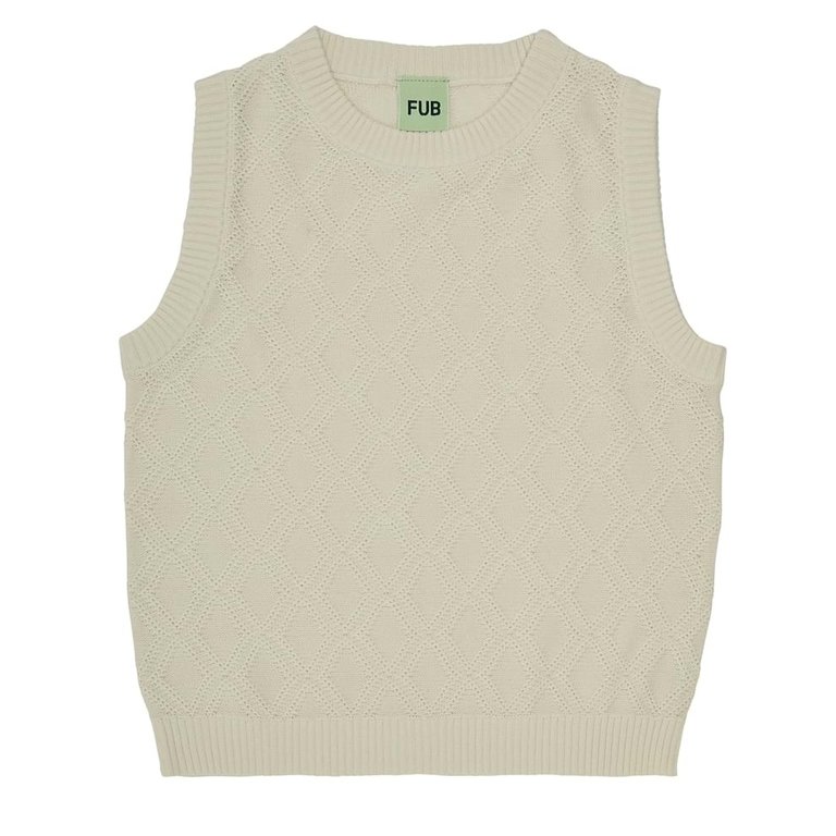 FUB kids FUB kids - Vest - Ecru