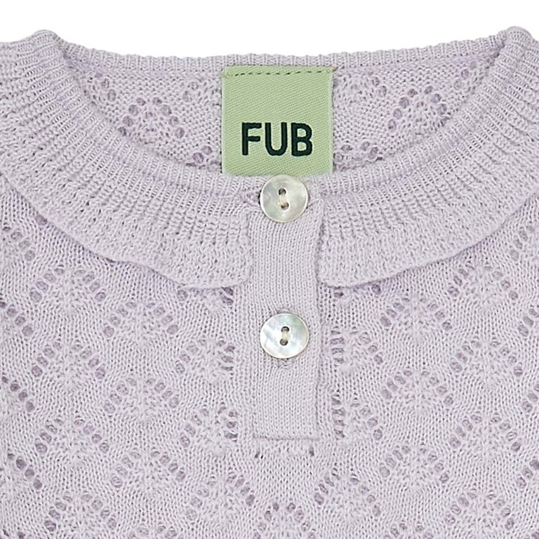 FUB kids FUB Baby - Pointelle Blouse - Ametyst