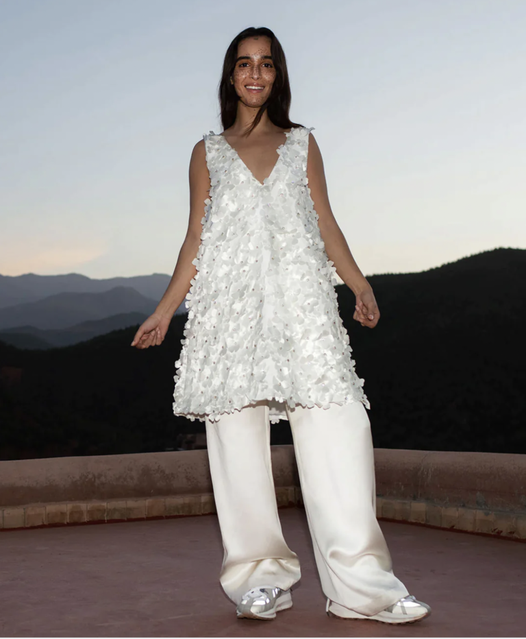 Stine Goya Elena Dress - Sugar Garden White