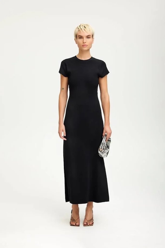 Gestuz Mona Long Dress - Black