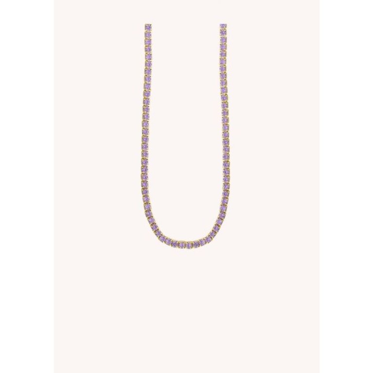 MYA-BAY Tennis Necklace - Purple