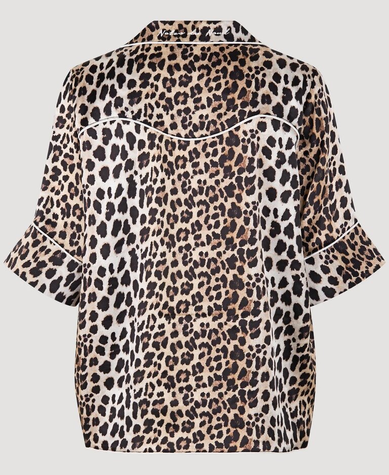 Notes du Nord Hazel Silk Shirt - Leopard
