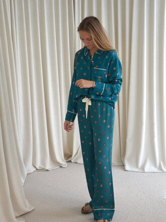 Attic & Barn Aurora Shirt - Petrolio Multicolor