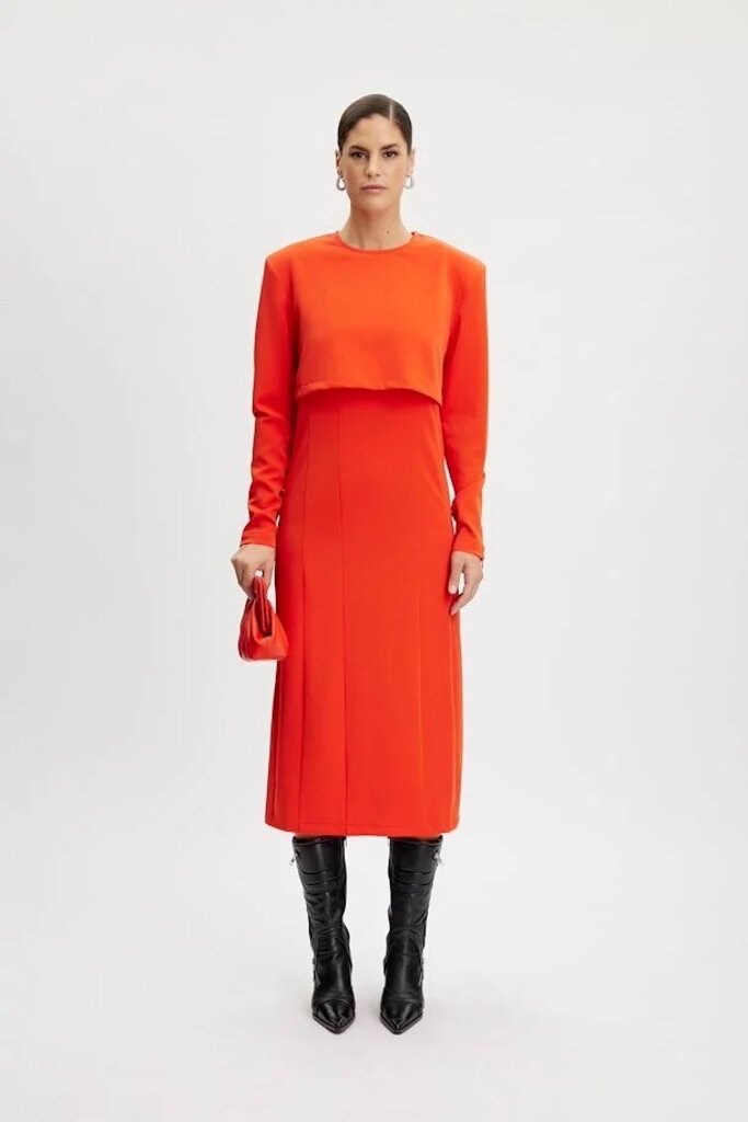 Gestuz Sloan Midi Dress - Red Alert