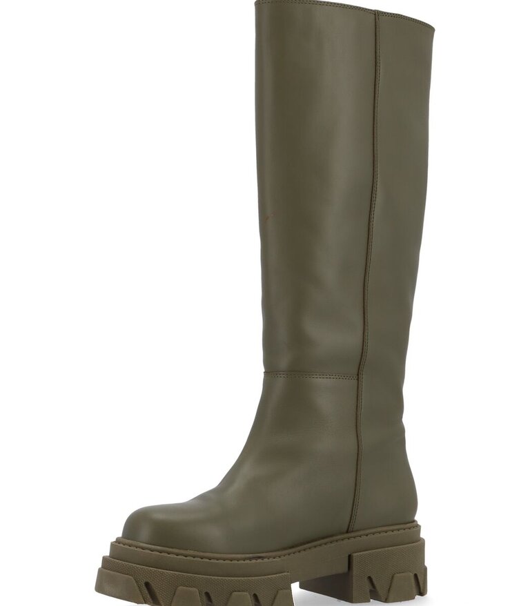 Alohas Katiuska leather hight boot - Khaki