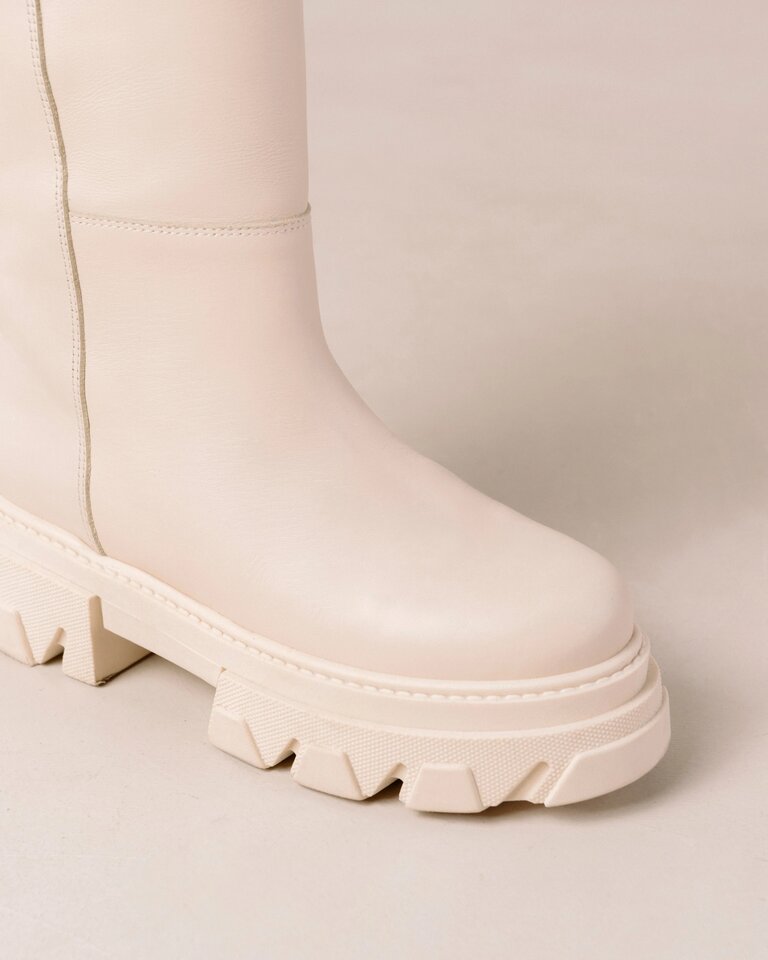 Alohas Katiuska leather hight boot - Off White