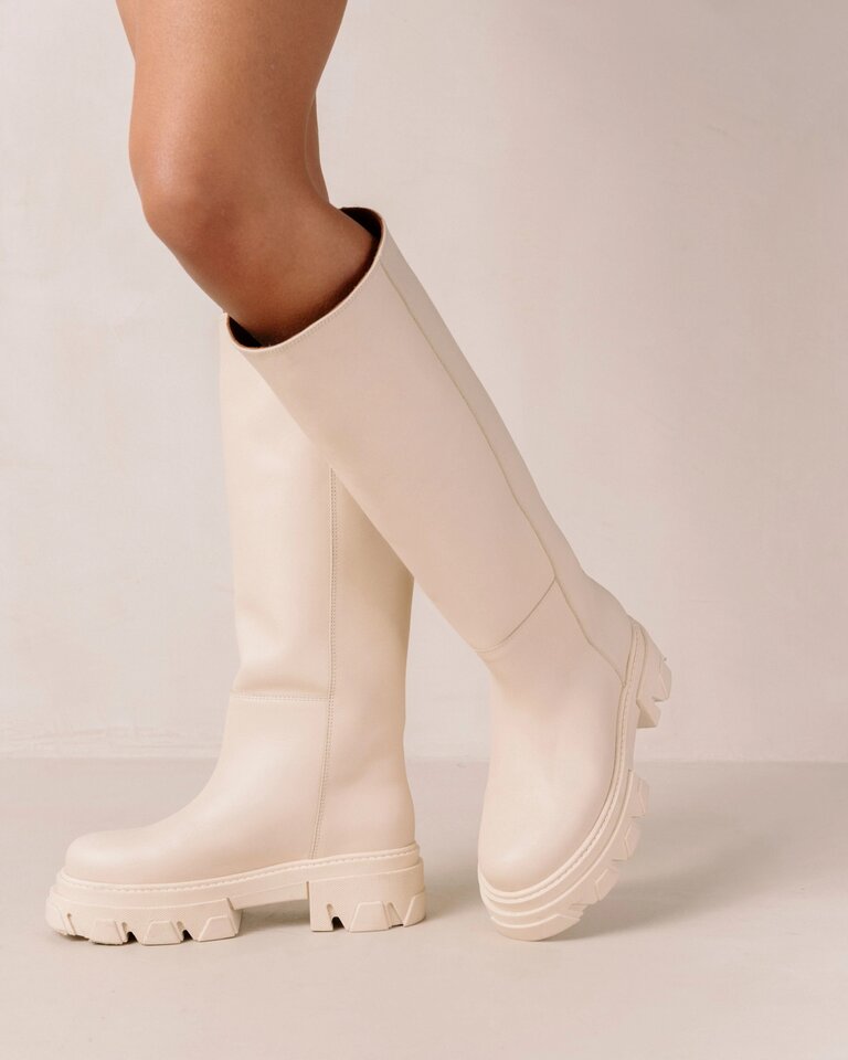 Alohas Katiuska leather hight boot - Off White