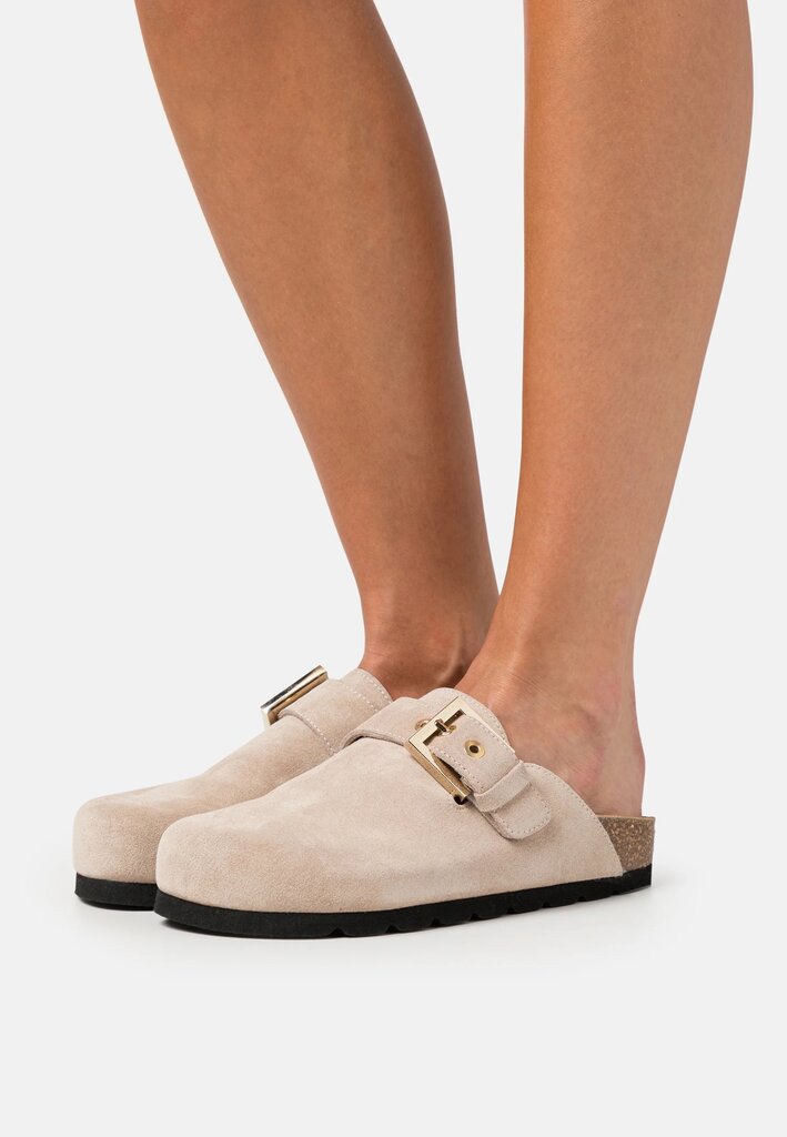 Alohas Cozy suede clogs - Taupe leather