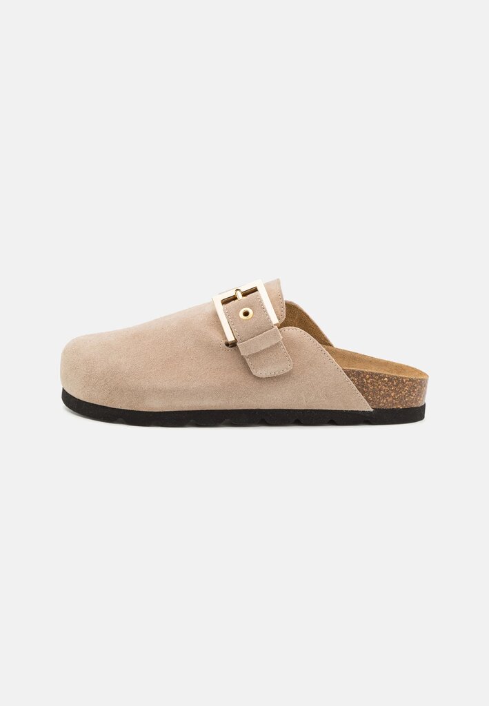 Alohas Cozy suede clogs - Taupe leather