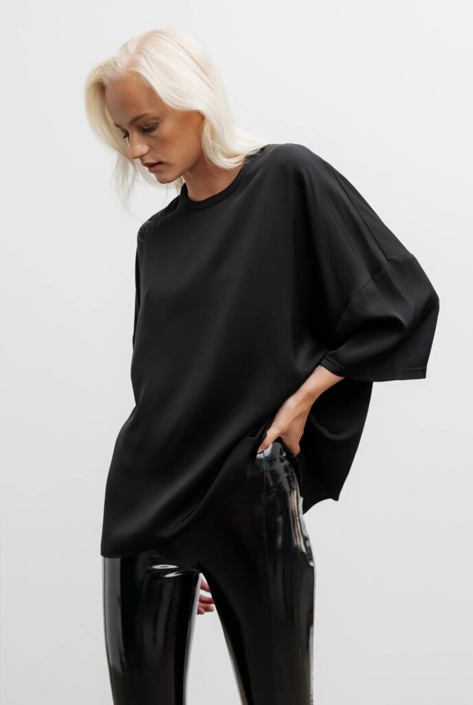 Ahlvar Gallery Thess Silk Tee - Black