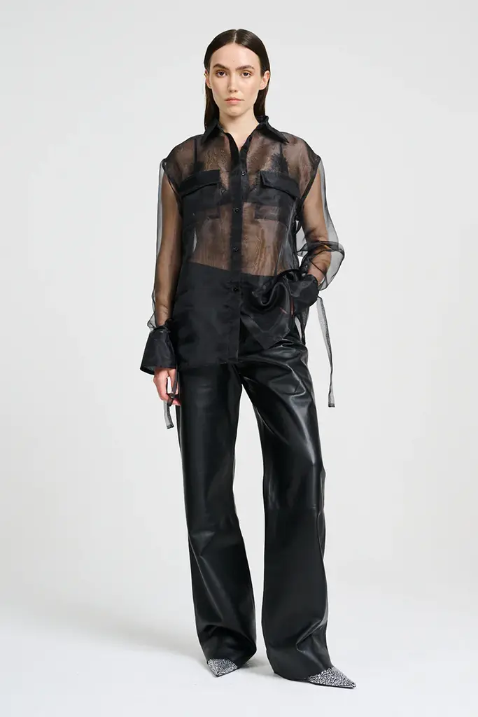 CHPTR-S Sheer Blouse - Black