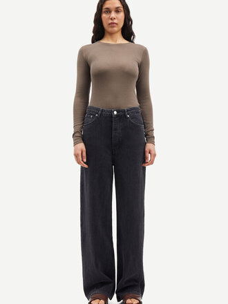 Samsoe Samsoe Shelly Jeans - Black Blizzard L32
