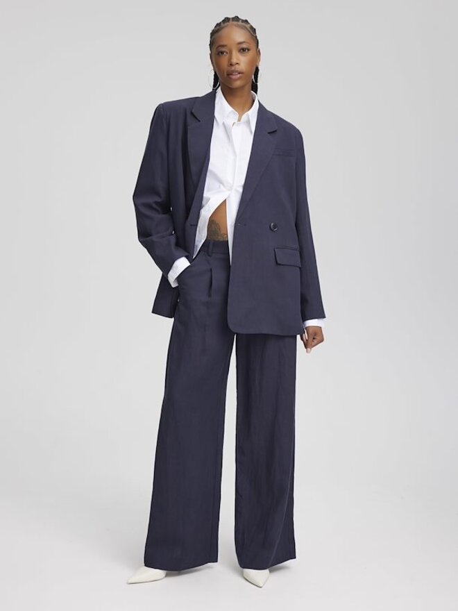 Liza Linen Pants Tammy Navy JUULS