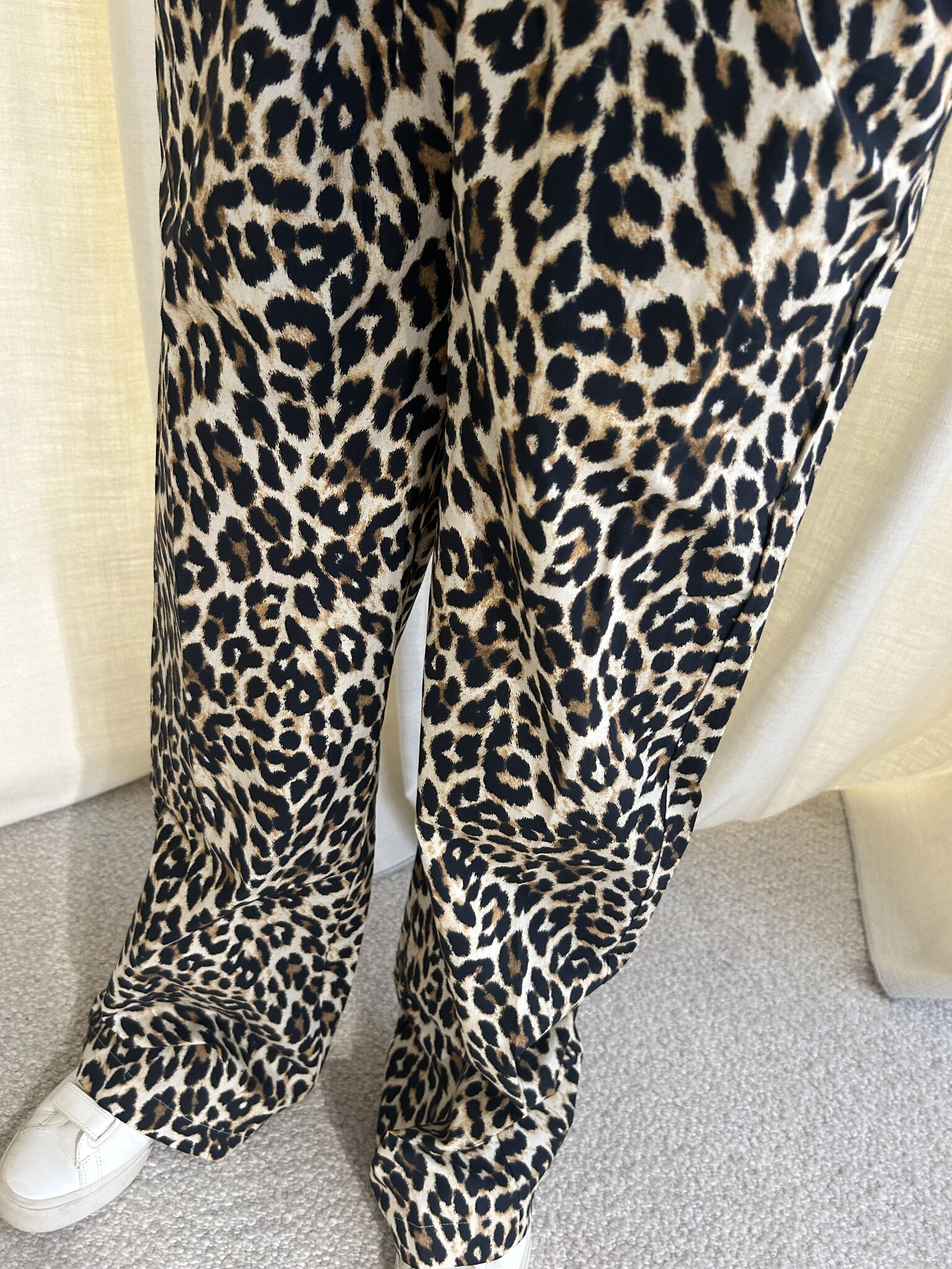 Allora Brown Leopard Stretch Pants - Blue Bungalow