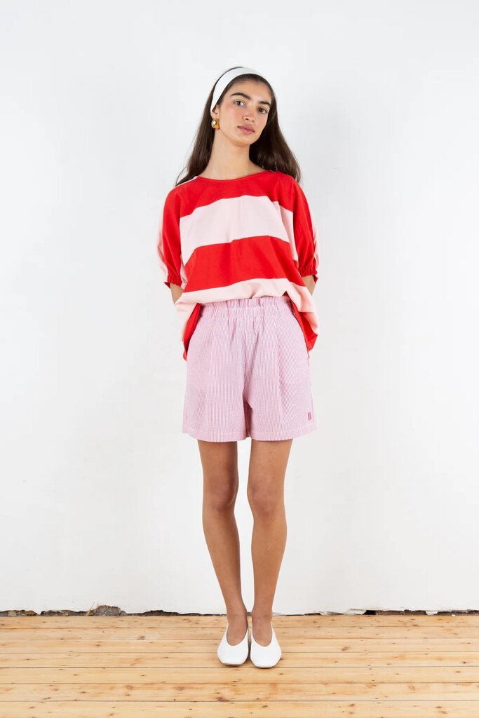 Love Sundaily Serge Shorts - Red