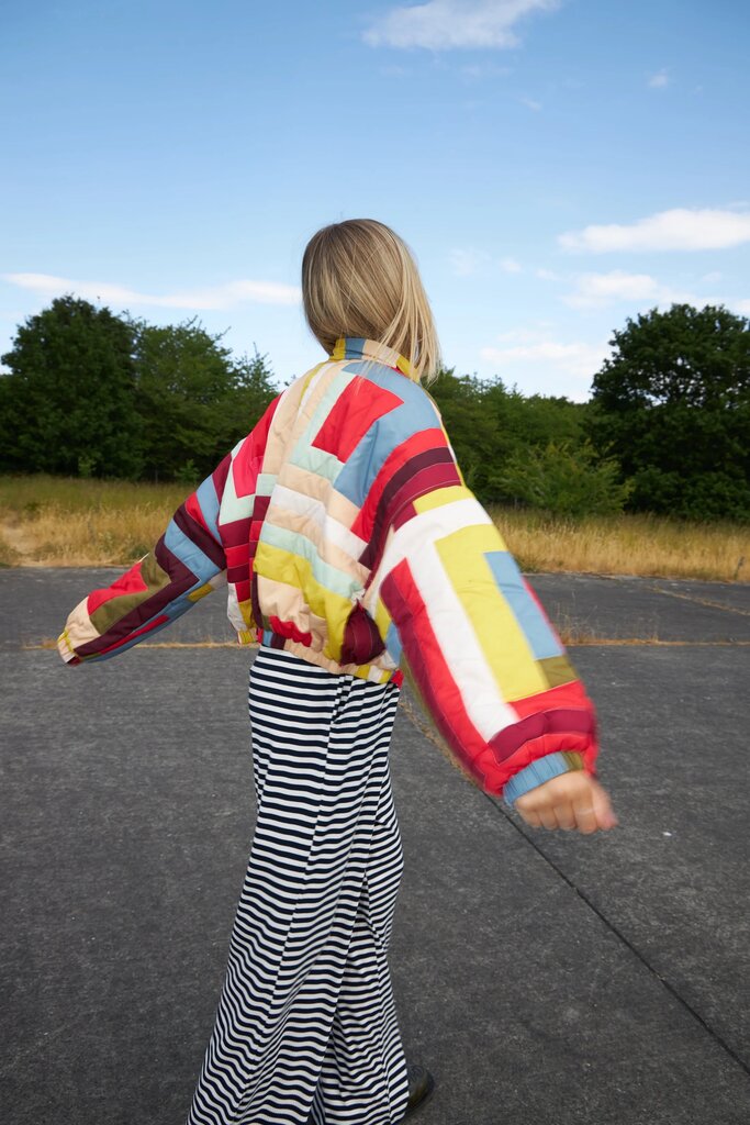 Lolly's Laundry Lama Jacket - Color Block Print