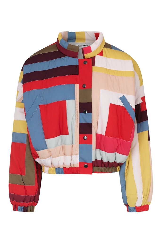 Lolly's Laundry Lama Jacket - Color Block Print