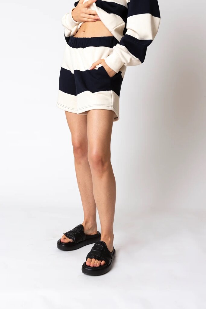 Love Sundaily Domino Shorts - Stripe