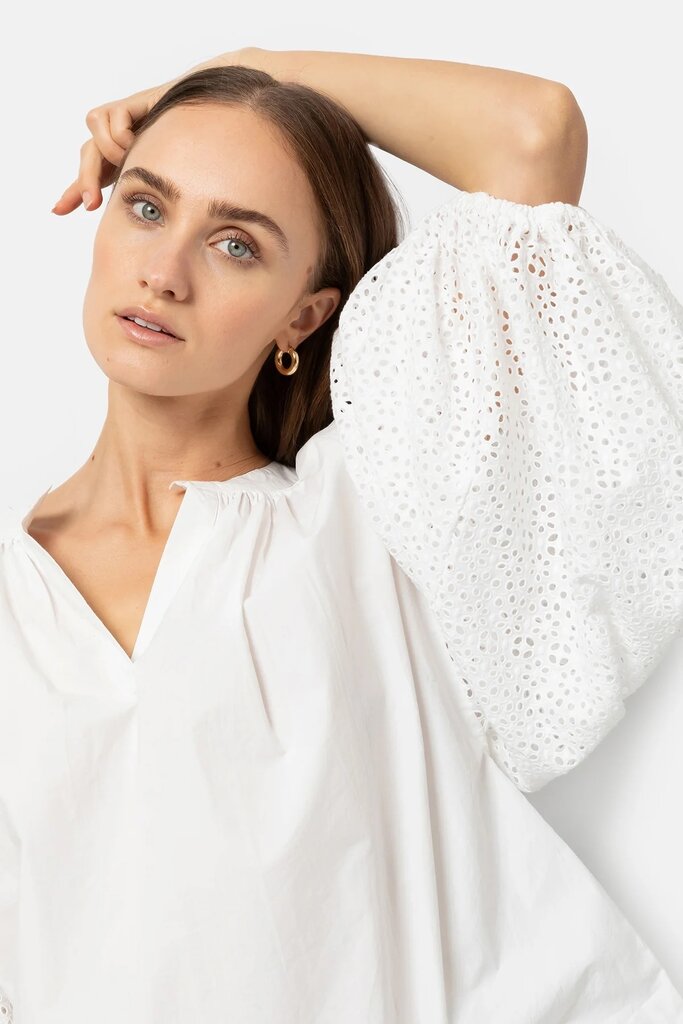 Âme Antwerp Islande Shirt - White Embroidery