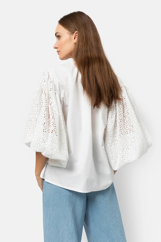 Âme Antwerp Islande Shirt - White Embroidery