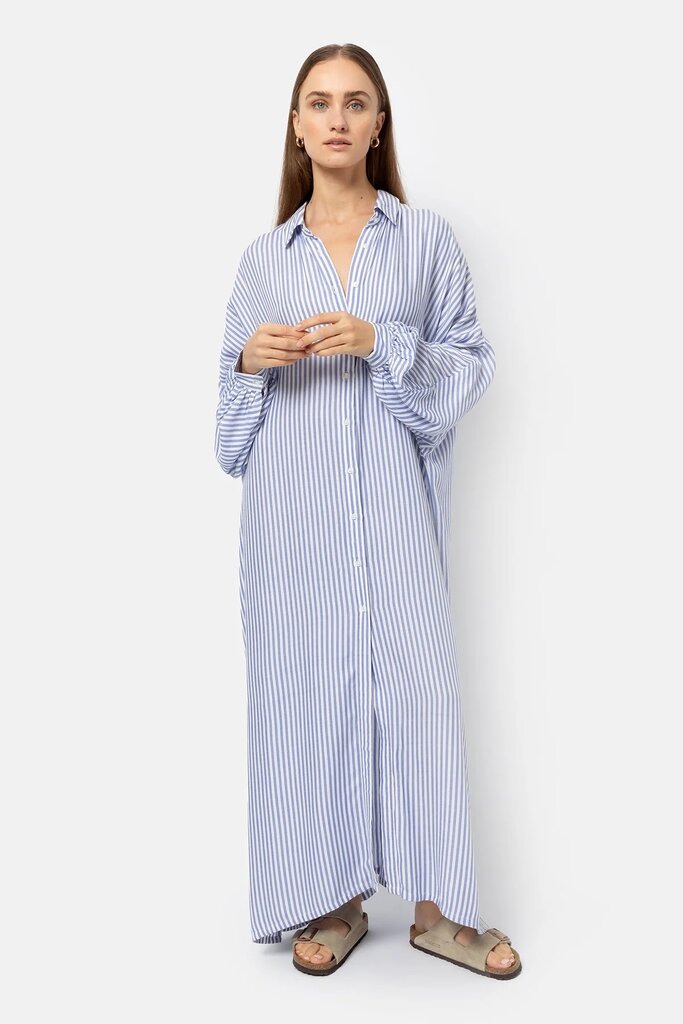 Âme Antwerp Jelena Dress - White & Blue Striped