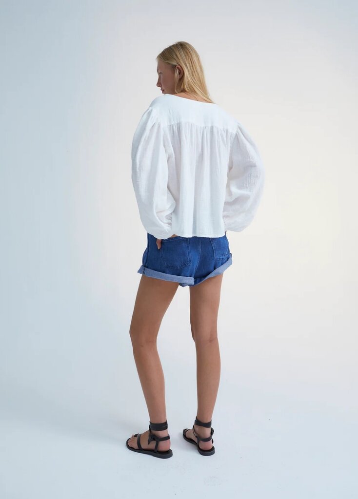 The New Society Melrose Blouse - Natural