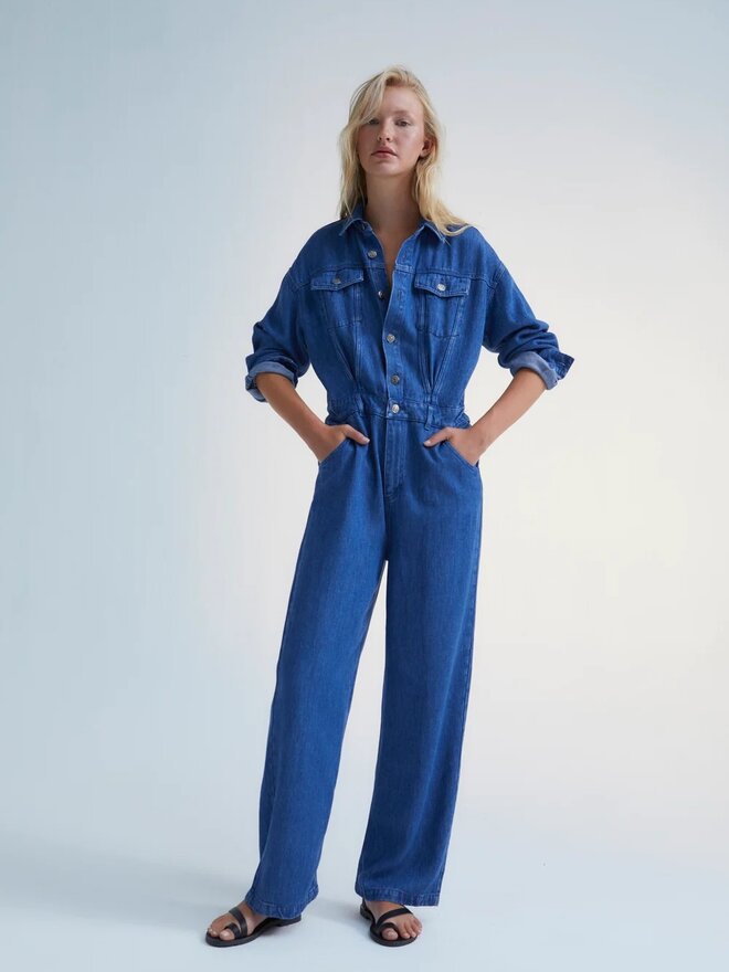 Woodland denim jumpsuit in blue - The New Society