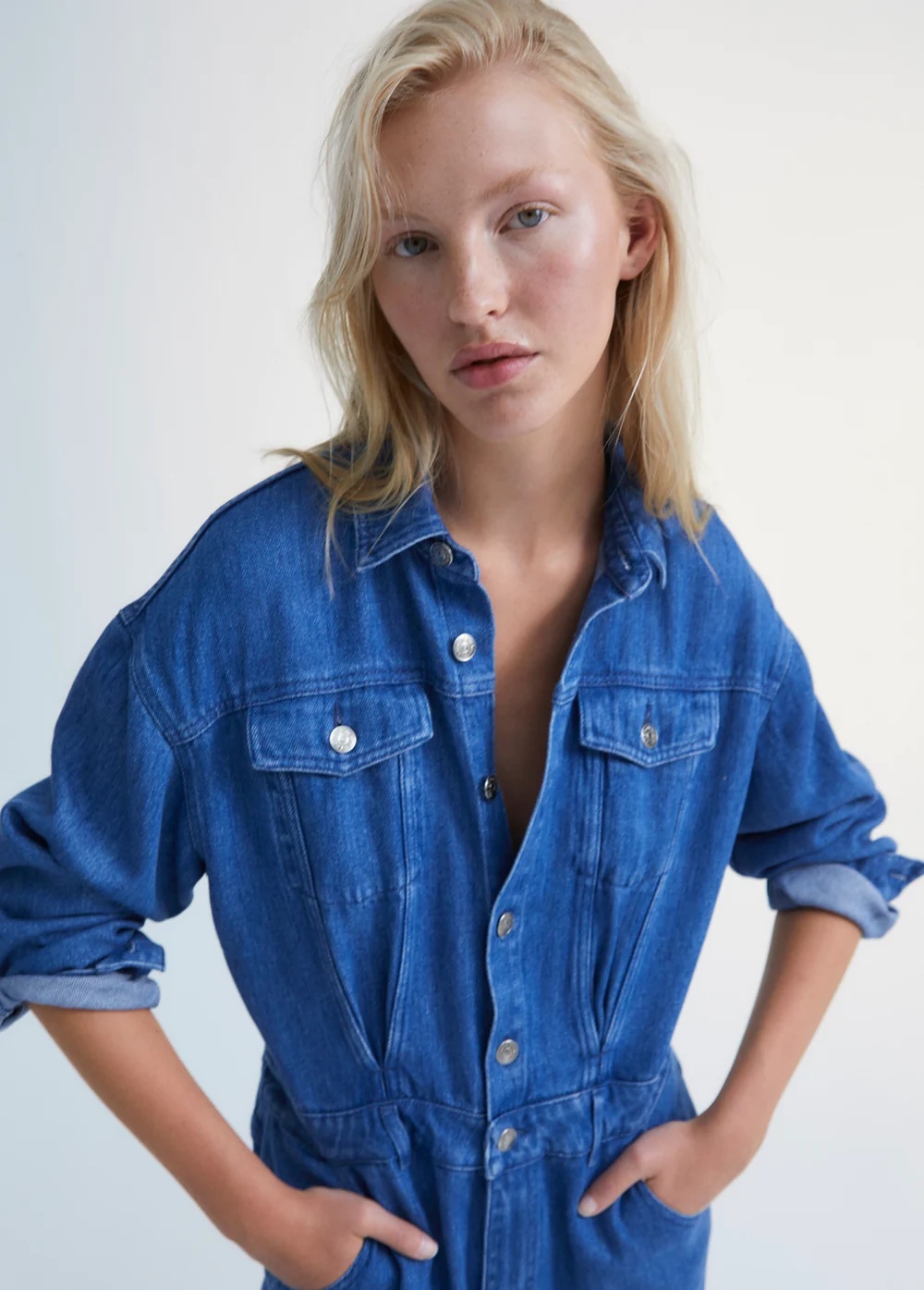 Woodland denim jumpsuit in blue - The New Society