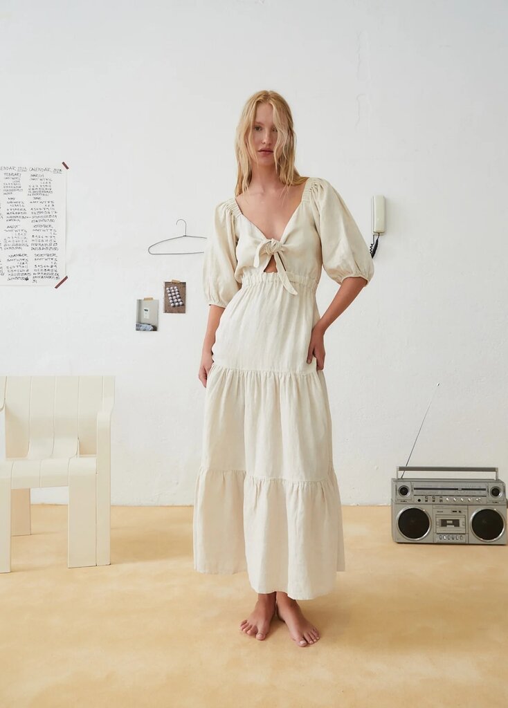 The New Society Vermont Dress - Natural