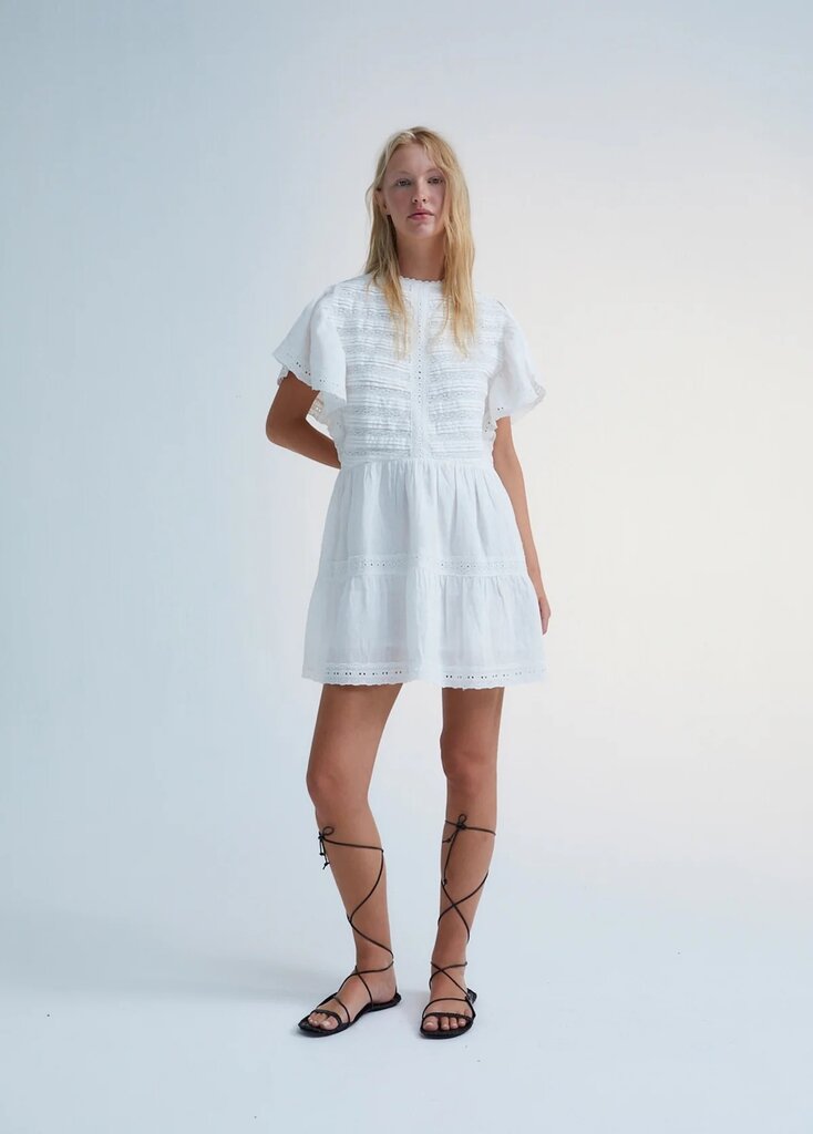 The New Society Downey Dress - Offwhite