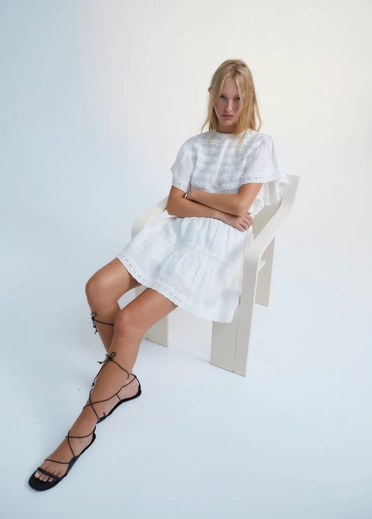 The New Society Downey Dress - Offwhite