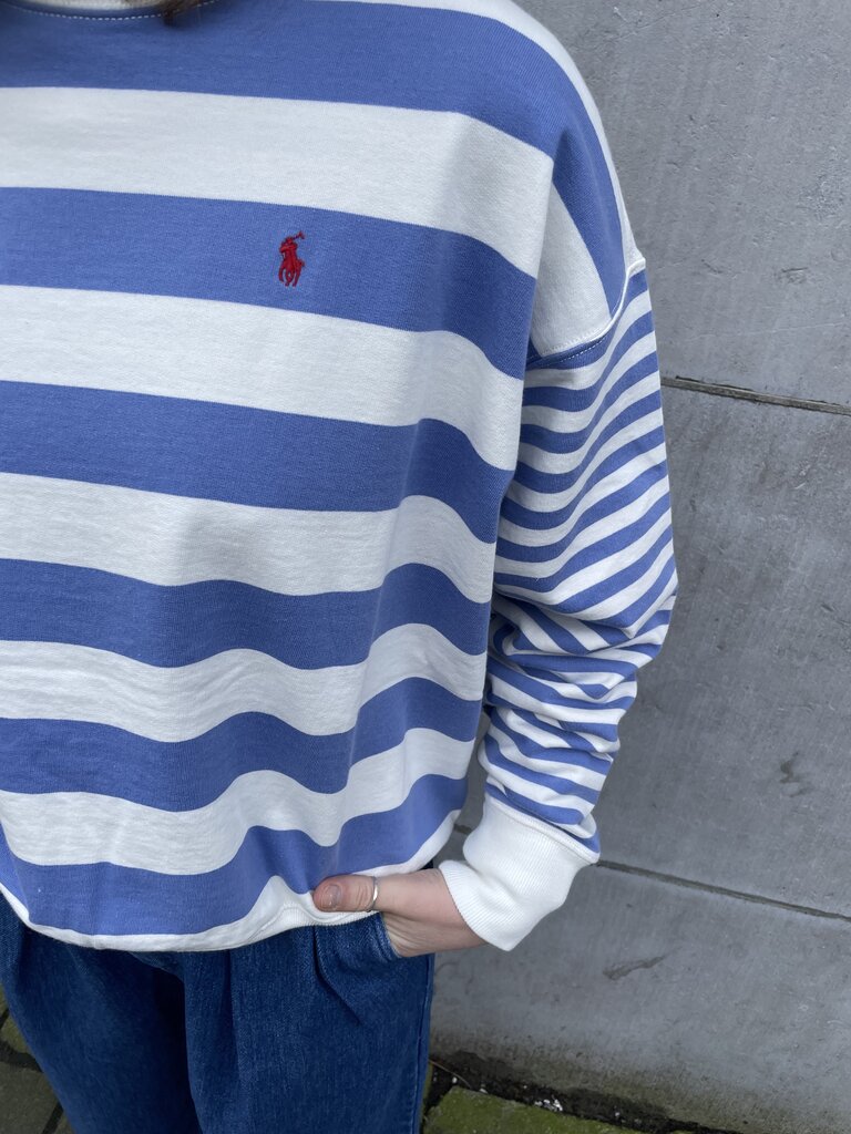 Ralph Lauren Longsleeve Sweatshirt - Resort Blue/White