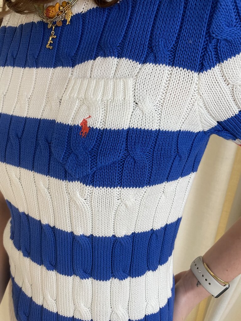 Ralph Lauren Short Sleeve Pullover - White/Heritage Blue