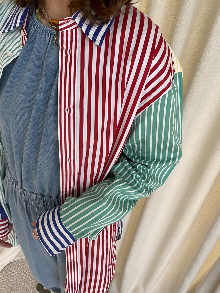 Ralph Lauren Long Sleeve Blouse - Multi Stripe