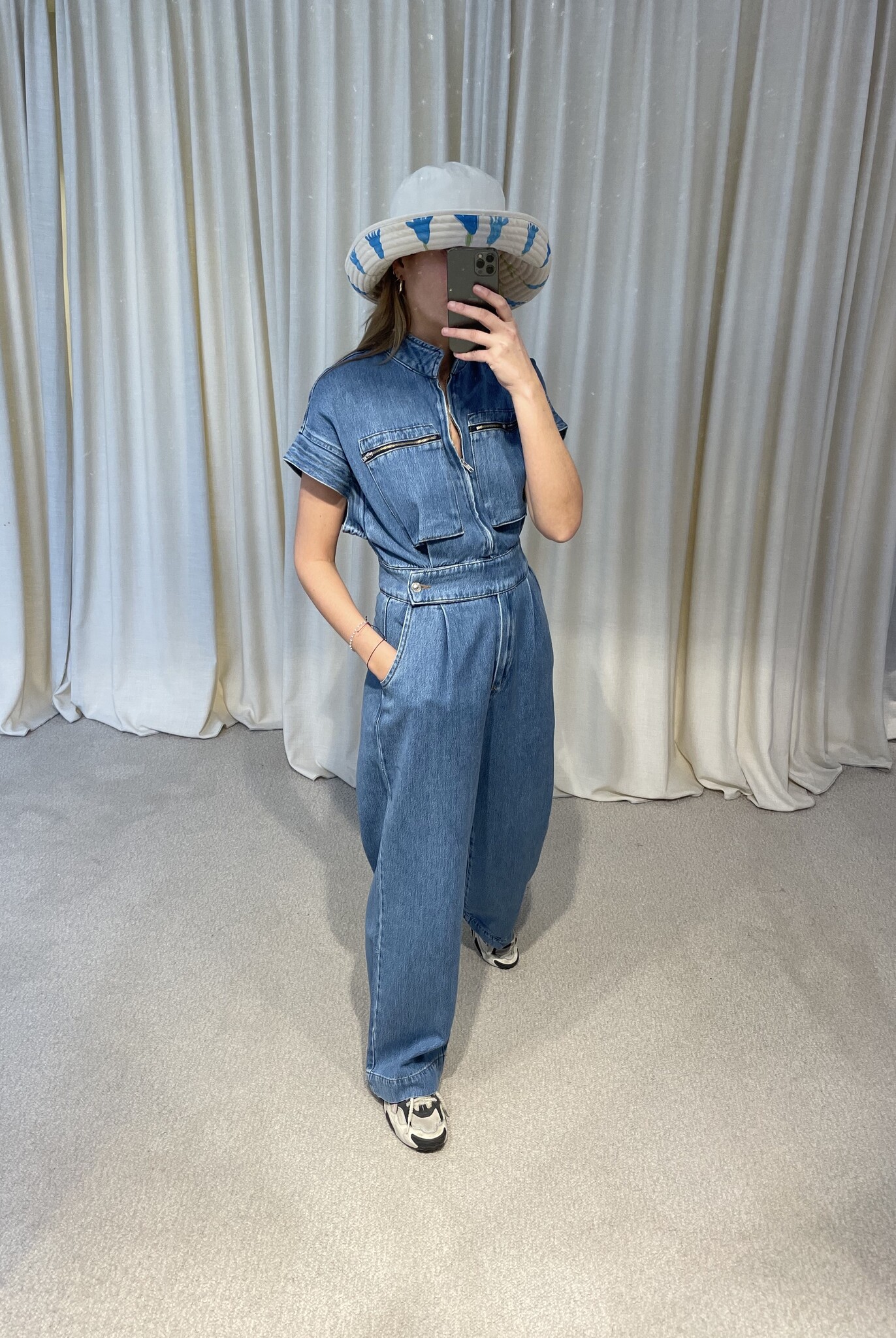 Prowess Jumpsuit - Blue Wash Denim - JUULS