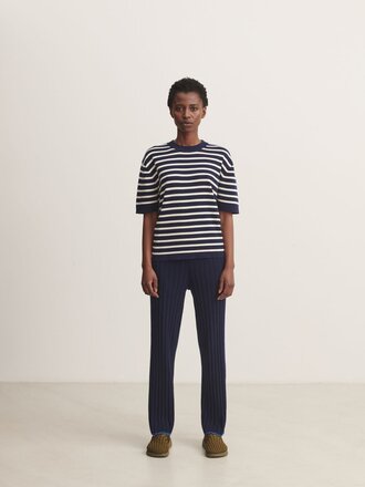 FUB Striped Tee - Dark Navy/Ecru