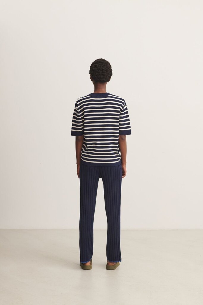 FUB Striped Tee - Dark Navy/Ecru