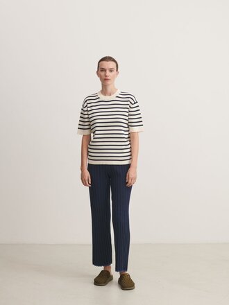 FUB Striped Tee - Ecru/Dark Navy