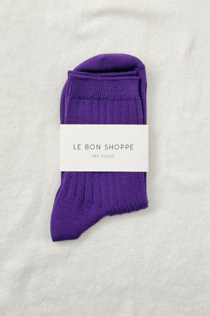 Le Bon Shoppe Her Socks - Eggplant