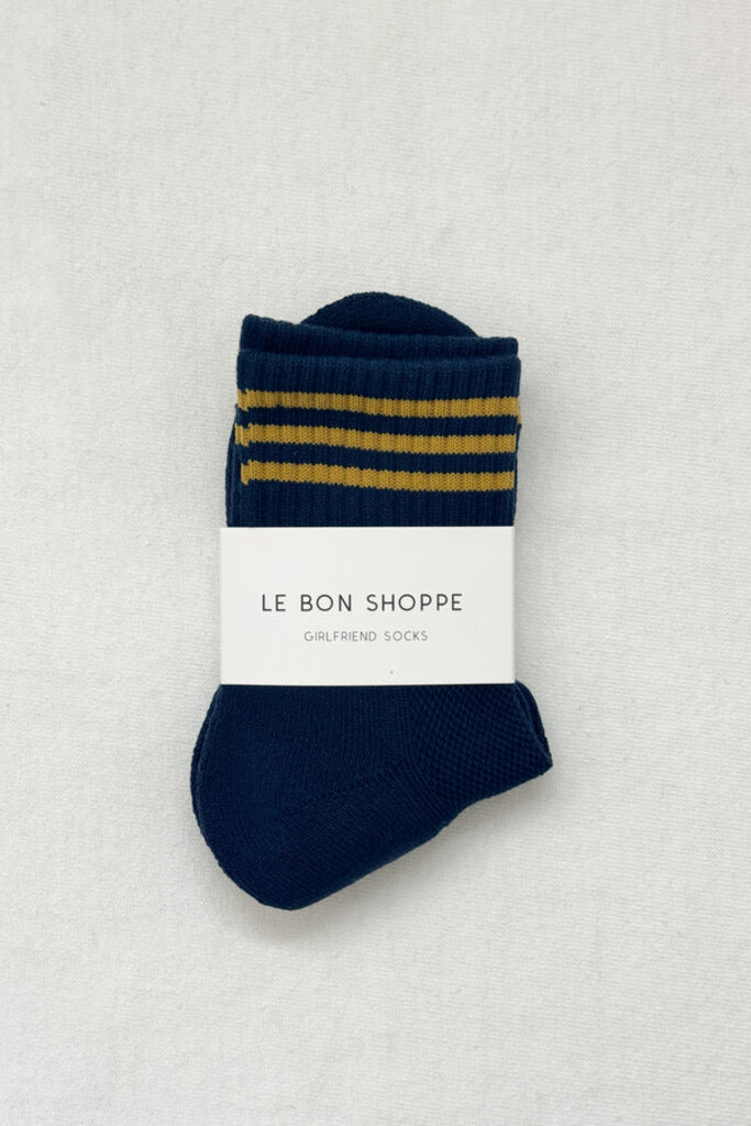 Le Bon Shoppe Girlfriend Socks - Navy