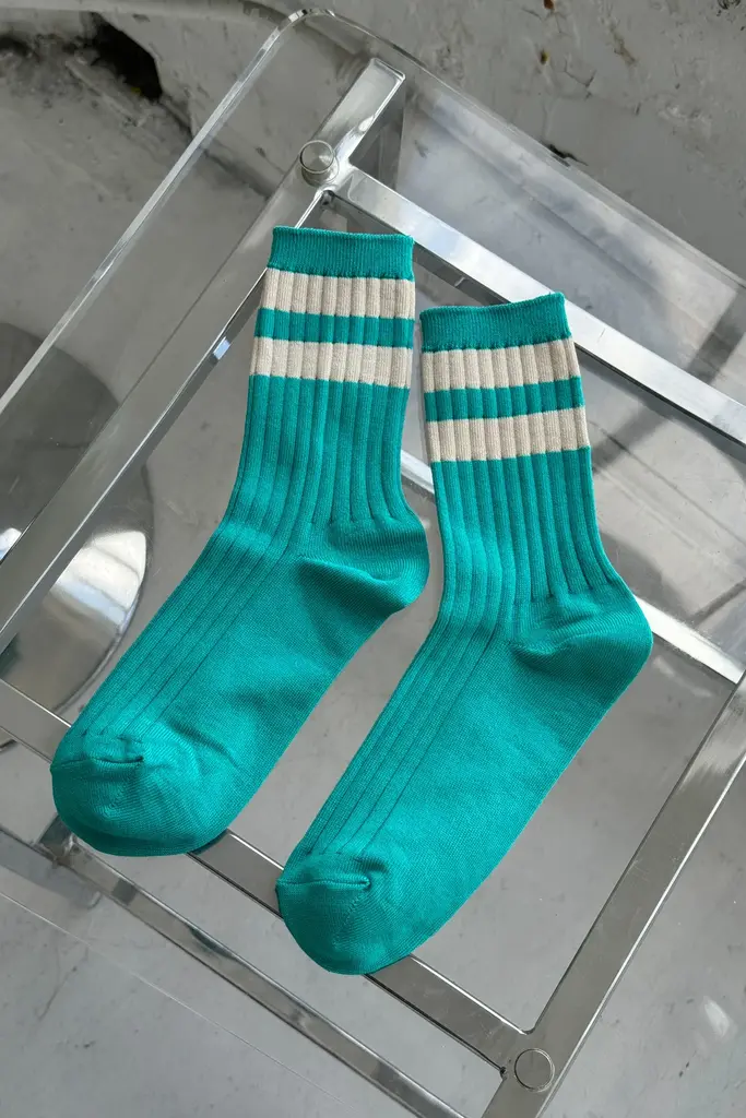Le Bon Shoppe Her Varsity Socks - Jade