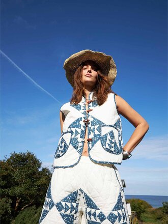 Lolly's Laundry Cairo vest - Blue padded