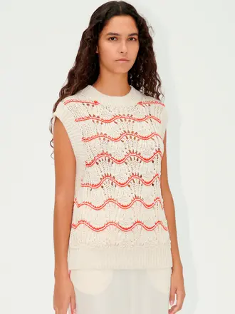 Stine Goya Asger Top - Orange Waves