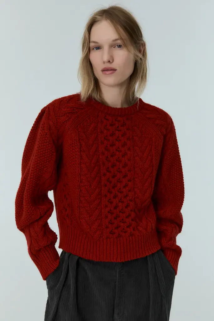 The New Society Tibet Jumper - Ruby Dusk