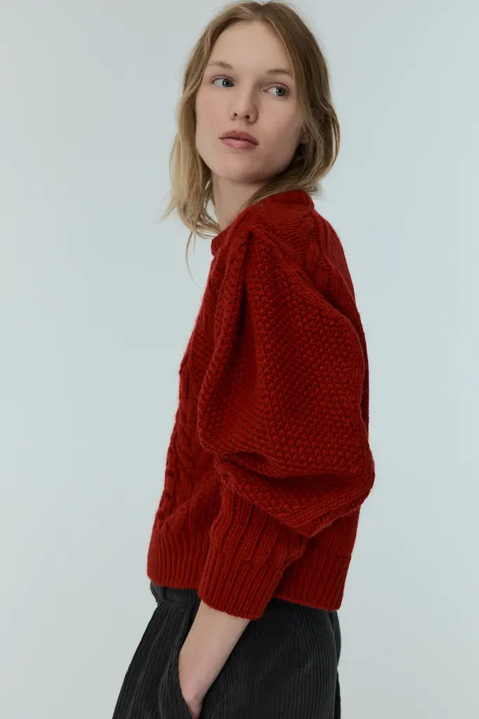 The New Society Tibet Jumper - Ruby Dusk